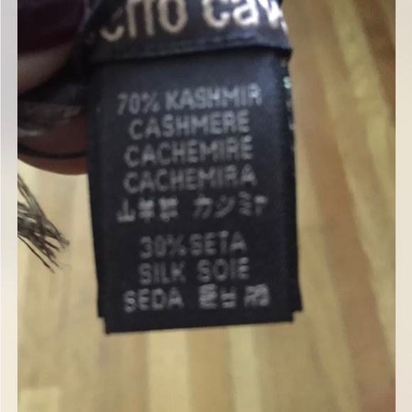 Authentic ROBERTO CAVALLI Shawl Wrap Scarf Cashmere Blend Multicolored 140x140 - Picture 4 of 5